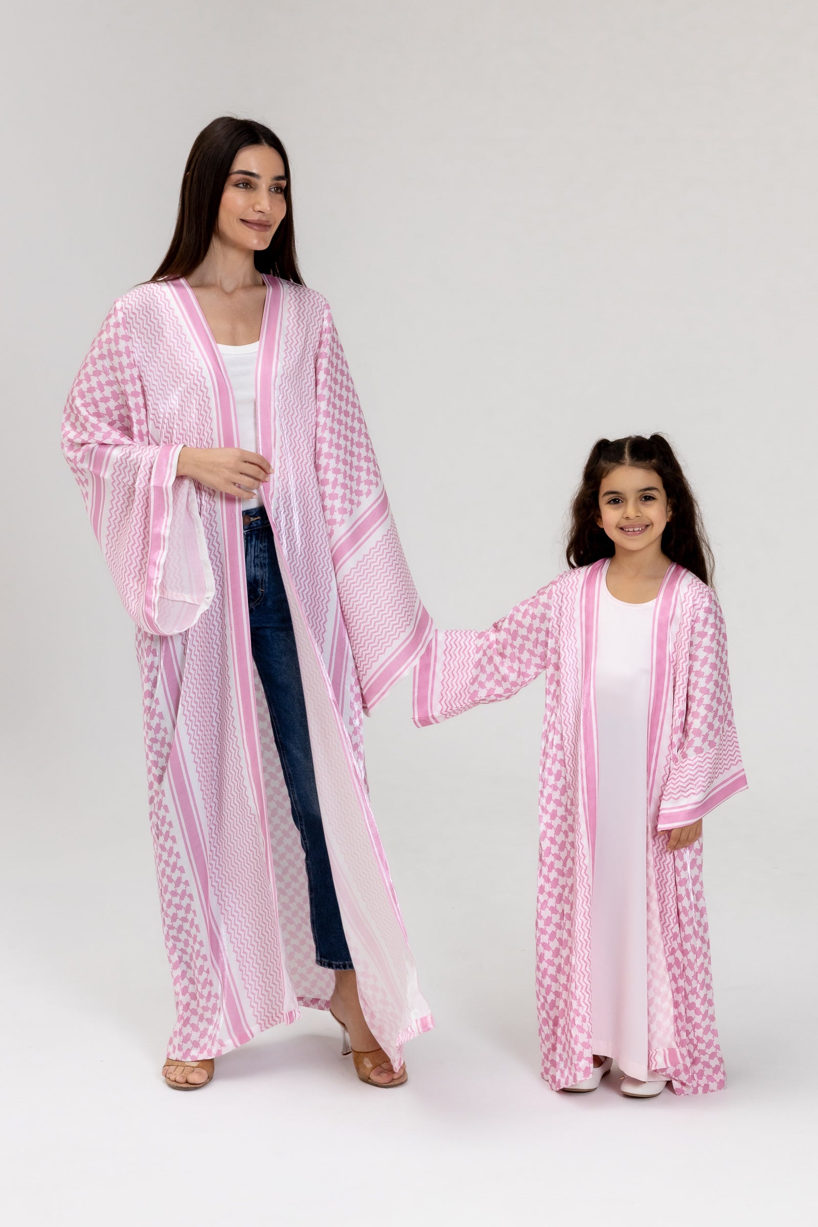 Kid Keffiyeh Pink Abaya