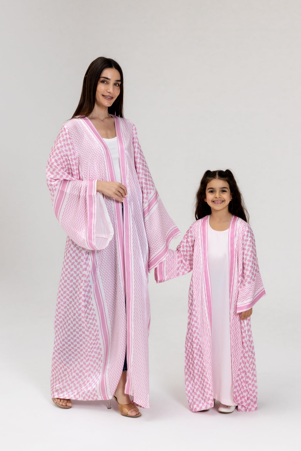 Kid Keffiyeh Pink Abaya