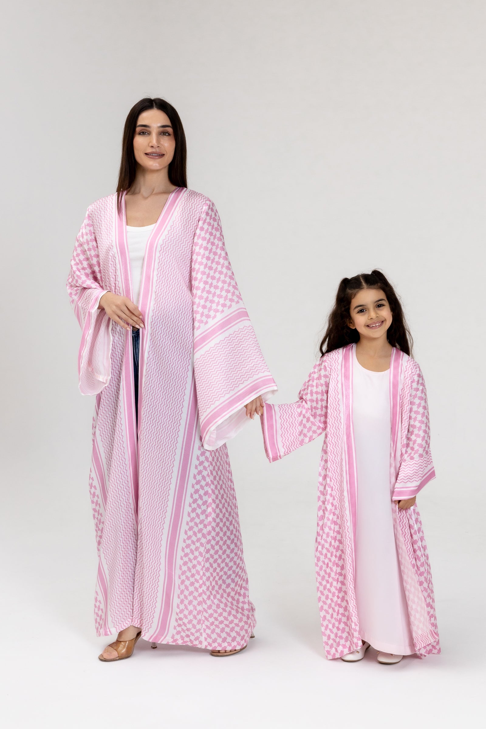 Kid Keffiyeh Pink Abaya