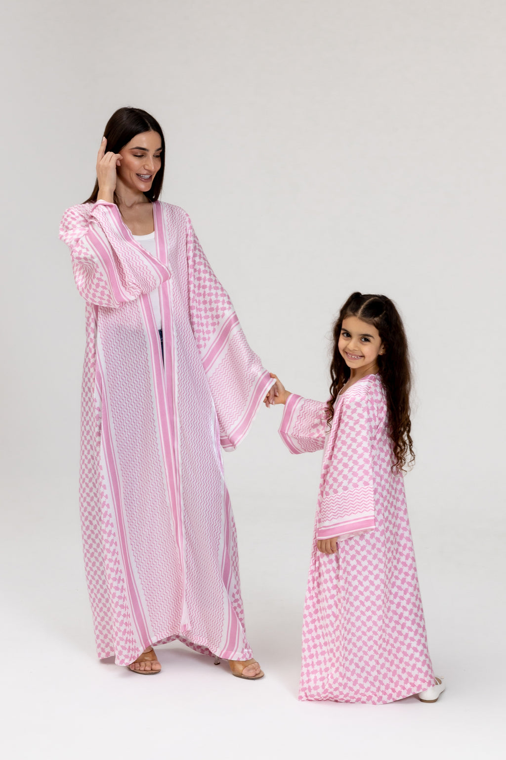 Kid Keffiyeh Pink Abaya