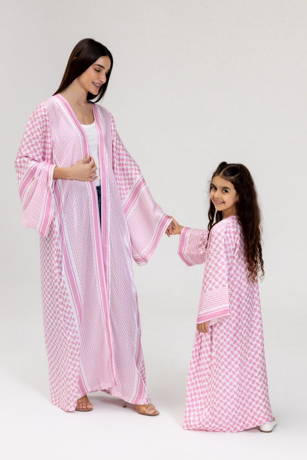 Kid Keffiyeh Pink Abaya