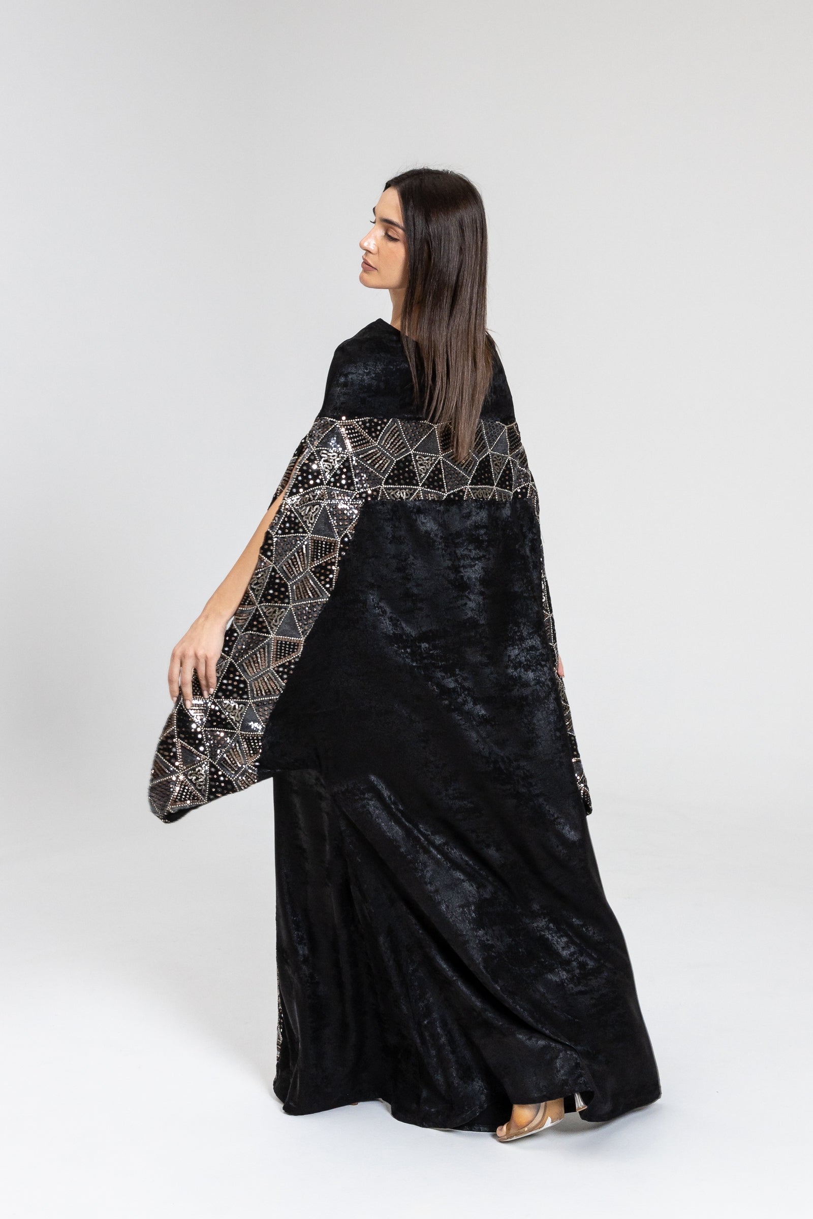 Black Kaftan with Embellishment