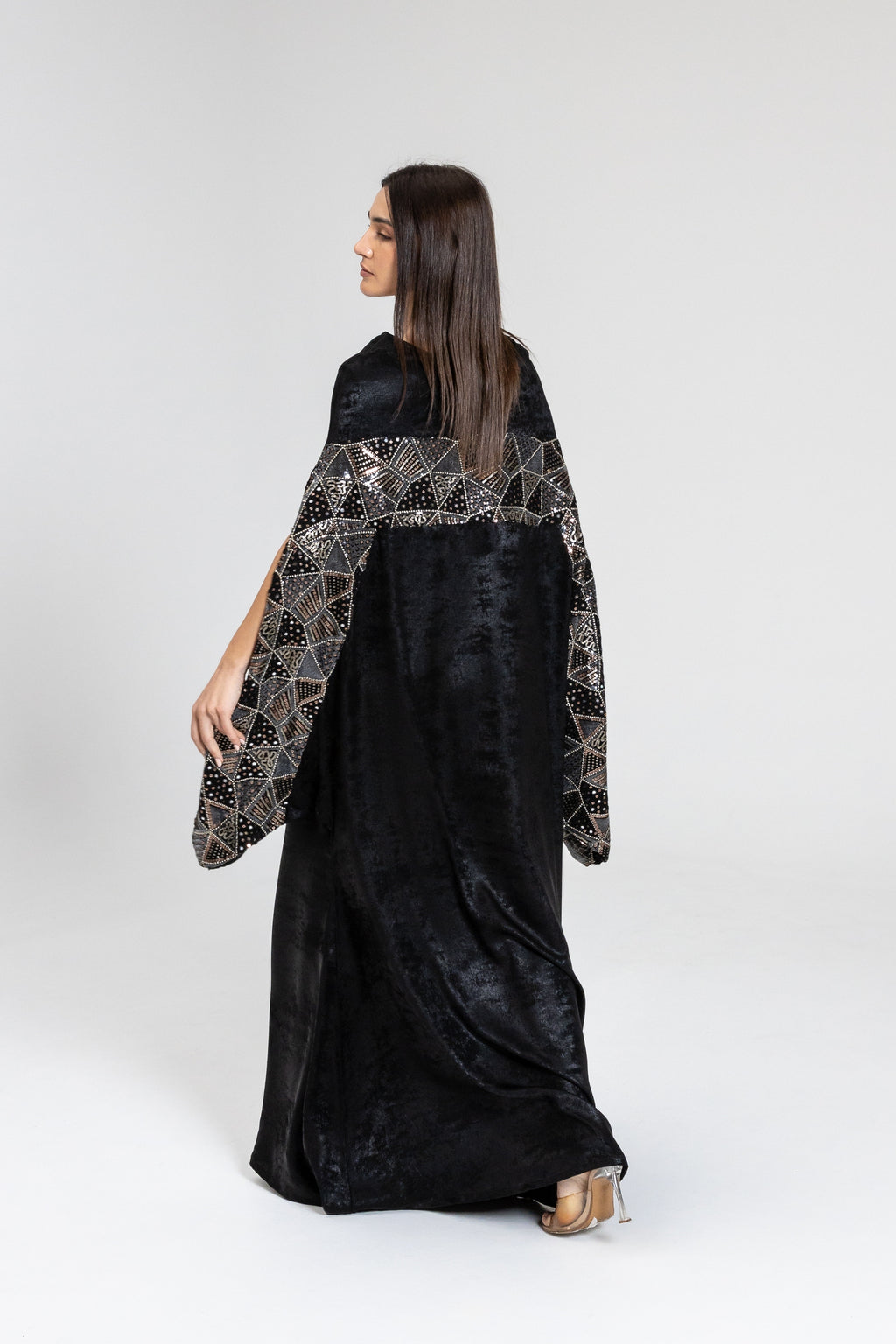 Black Kaftan with Embellishment