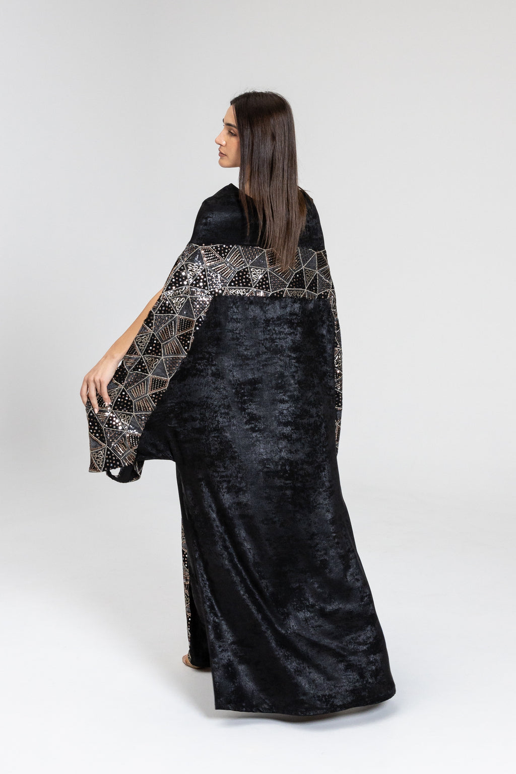 Black Kaftan with Embellishment