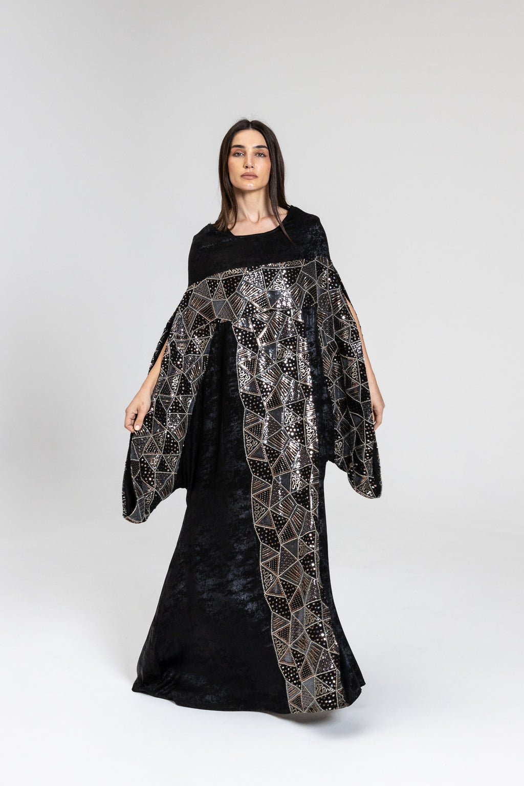 Black Kaftan with Embellishment