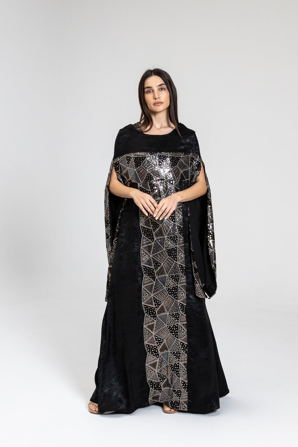 Black Kaftan with Embellishment