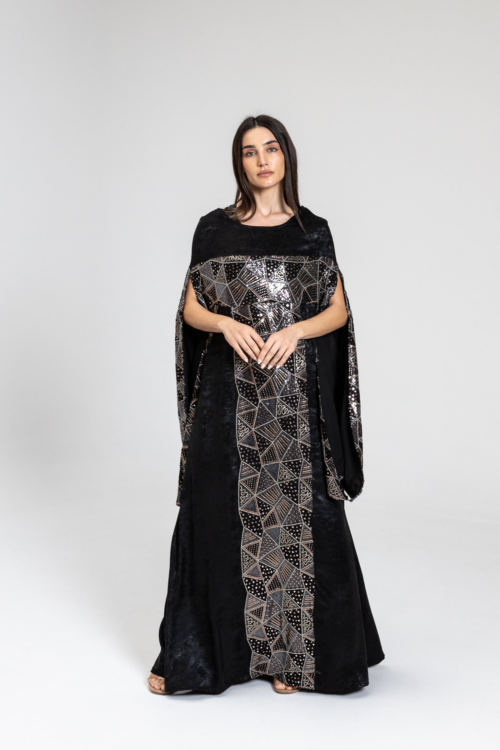 Black Kaftan with Embellishment