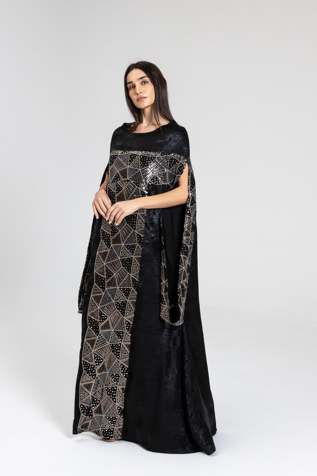 Black Kaftan with Embellishment