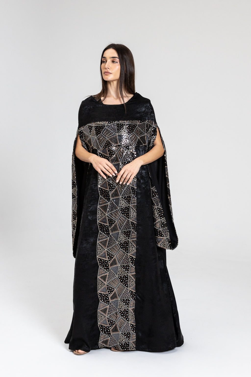 Black Kaftan with Embellishment