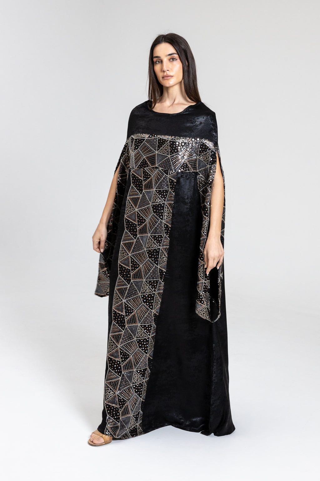 Black Kaftan with Embellishment