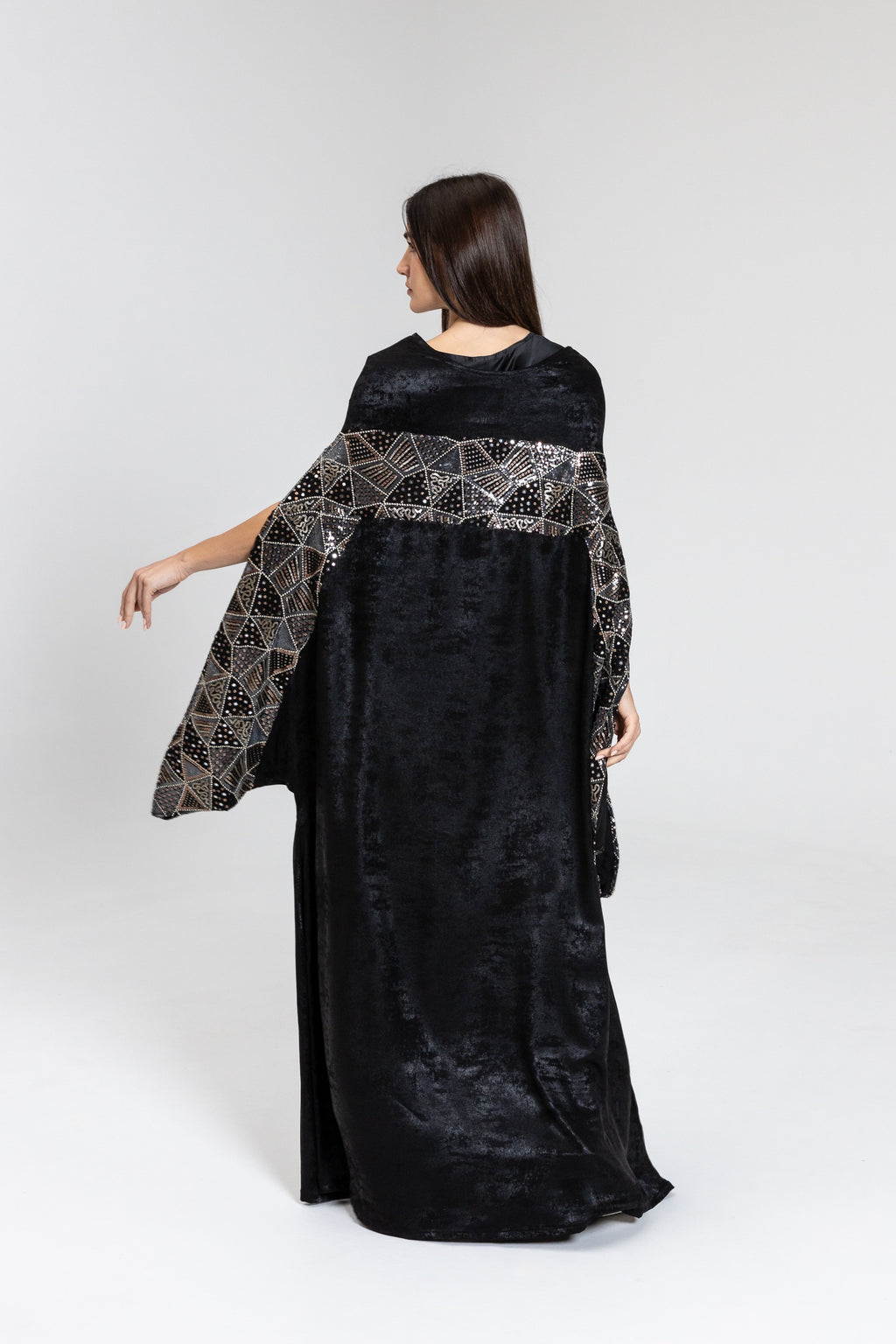 Black Kaftan with Embellishment