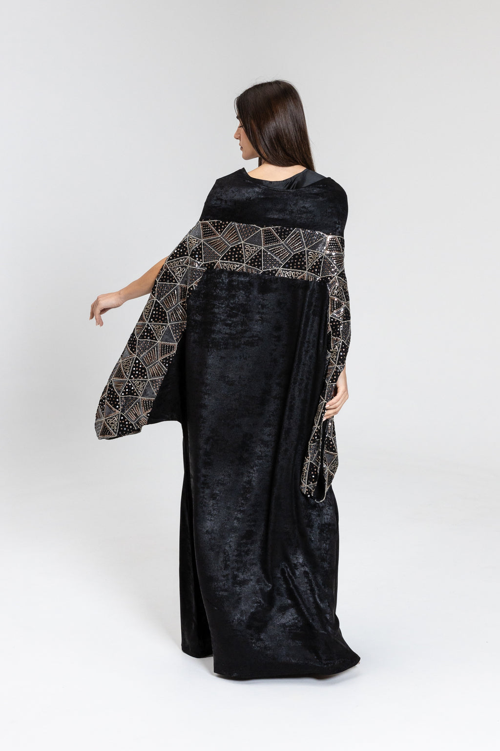 Black Kaftan with Embellishment