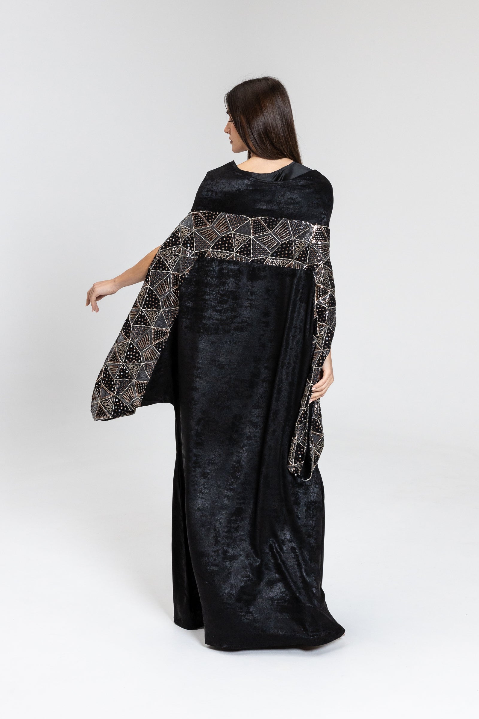 Black Kaftan with Embellishment