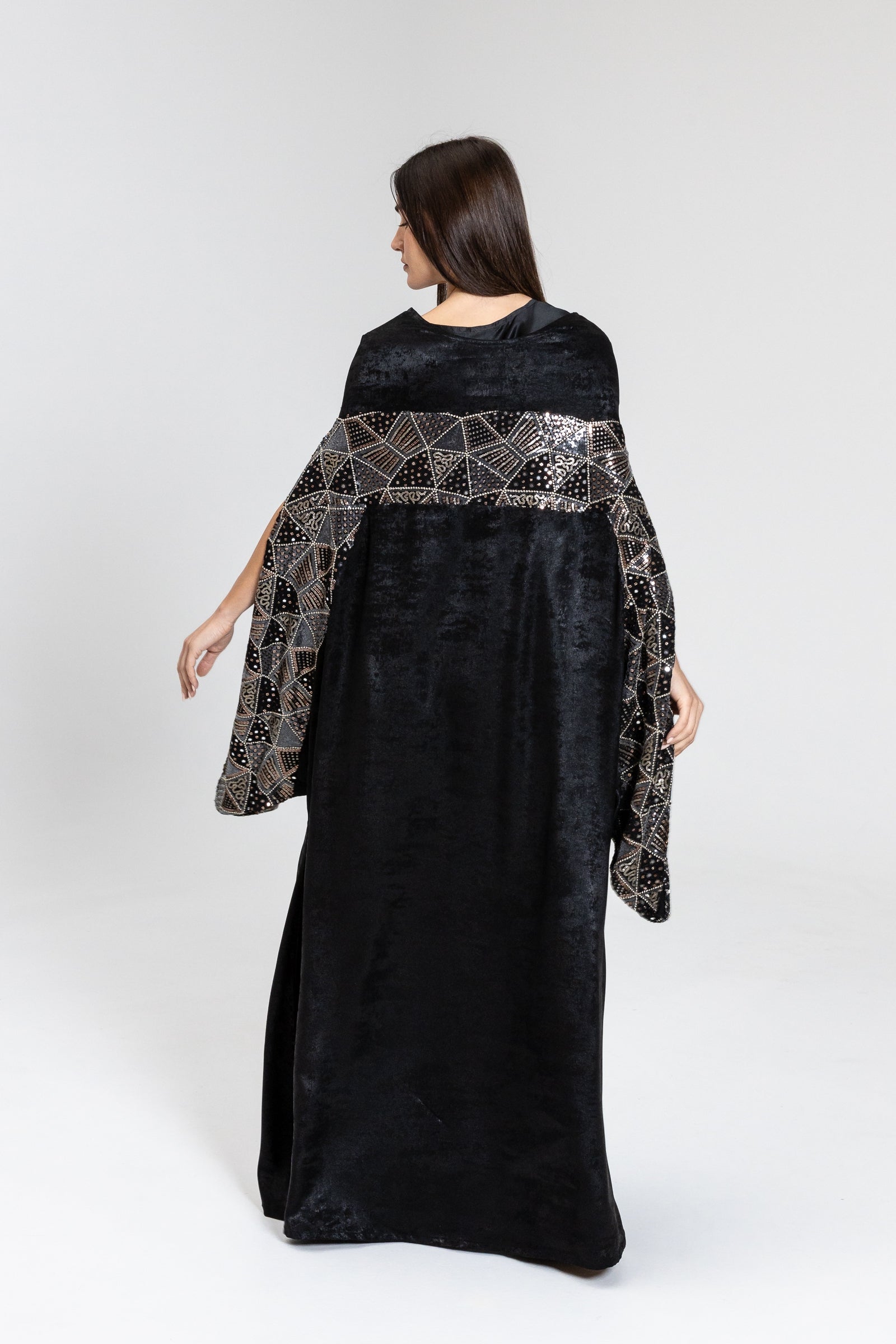 Black Kaftan with Embellishment