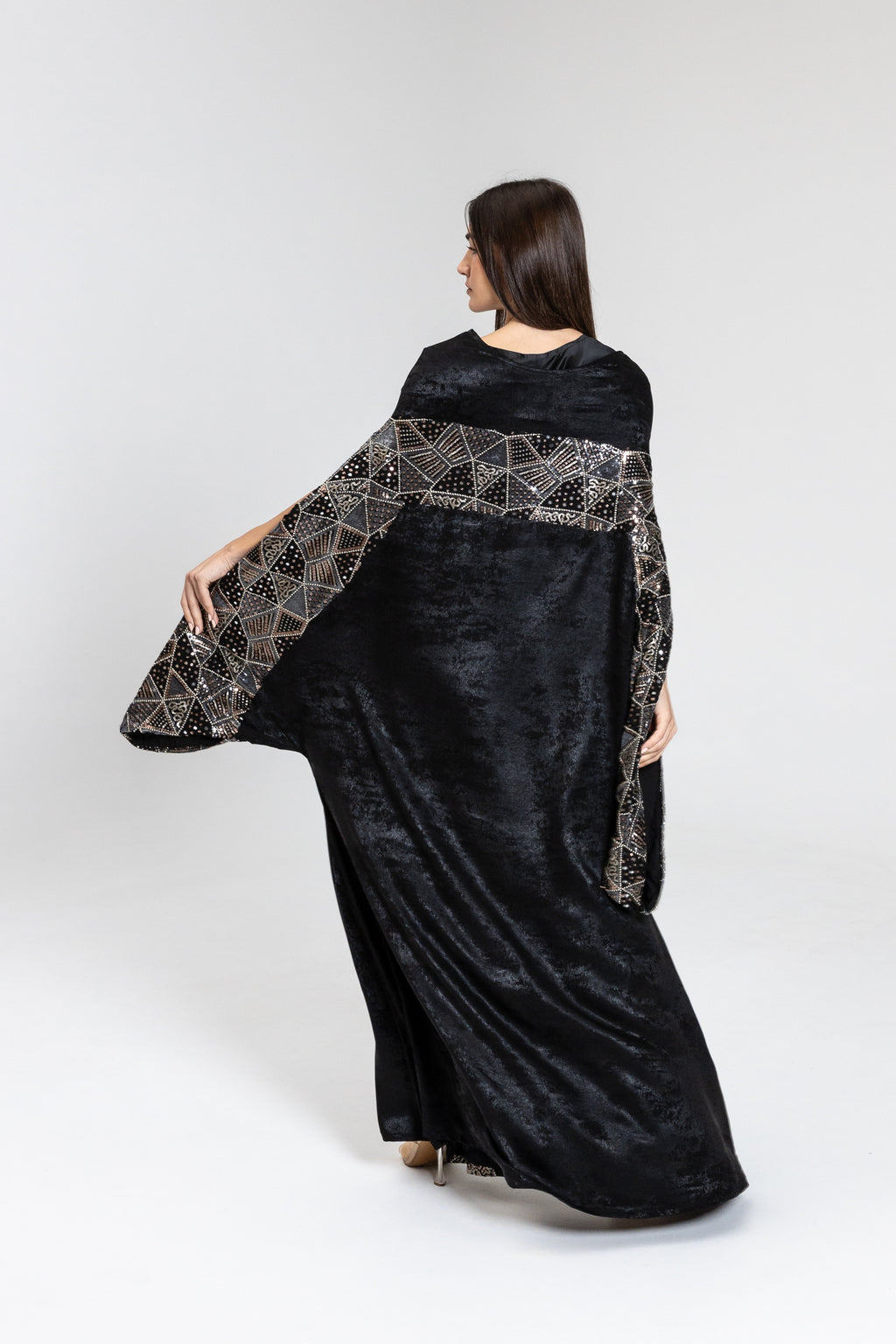 Black Kaftan with Embellishment