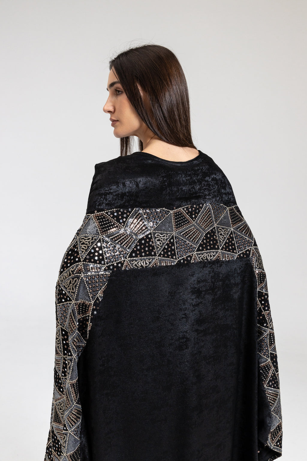 Black Kaftan with Embellishment