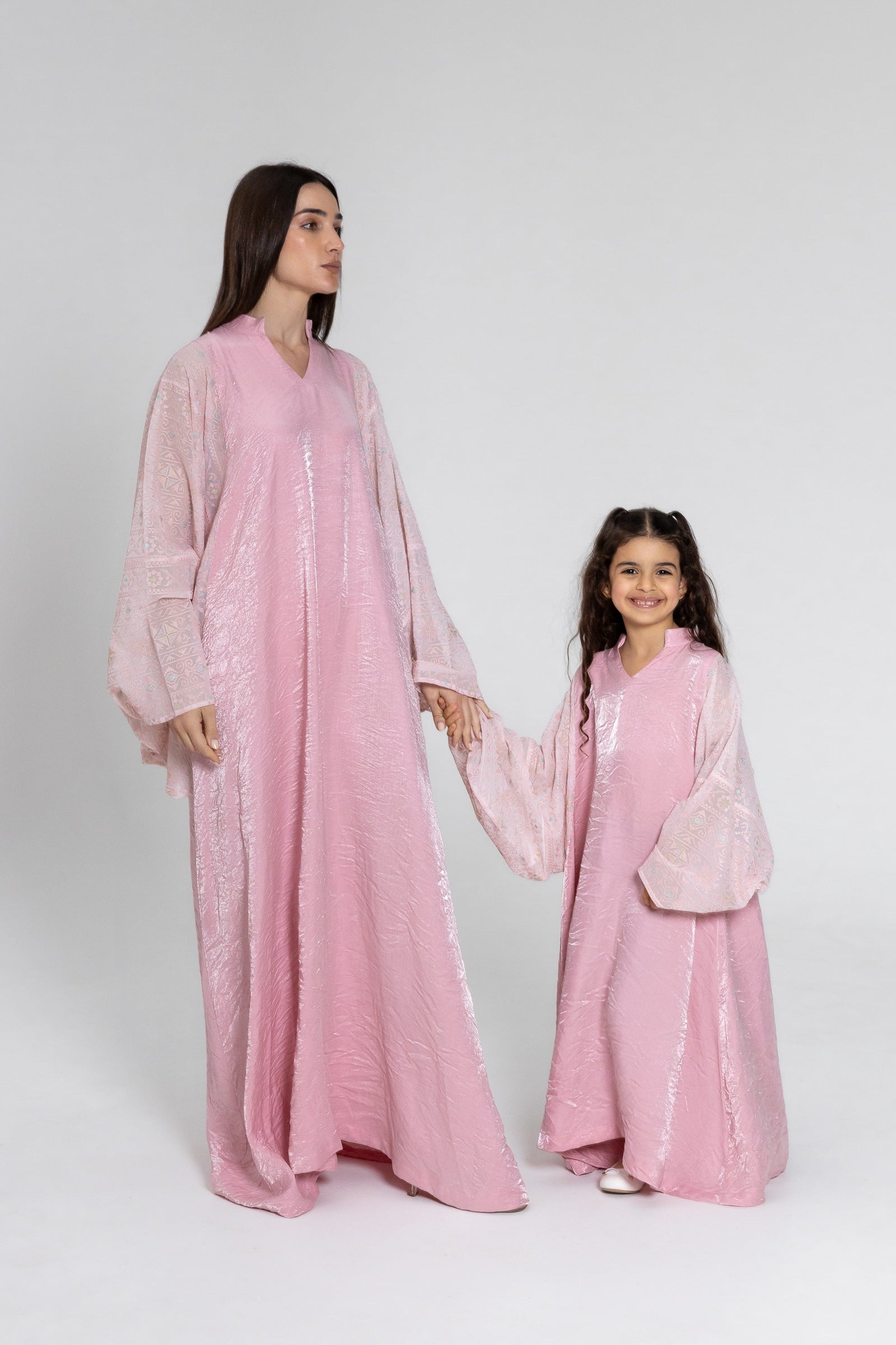 Kids Light Pink Kaftan