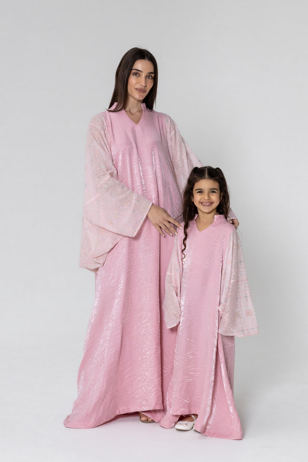 Kids Light Pink Kaftan