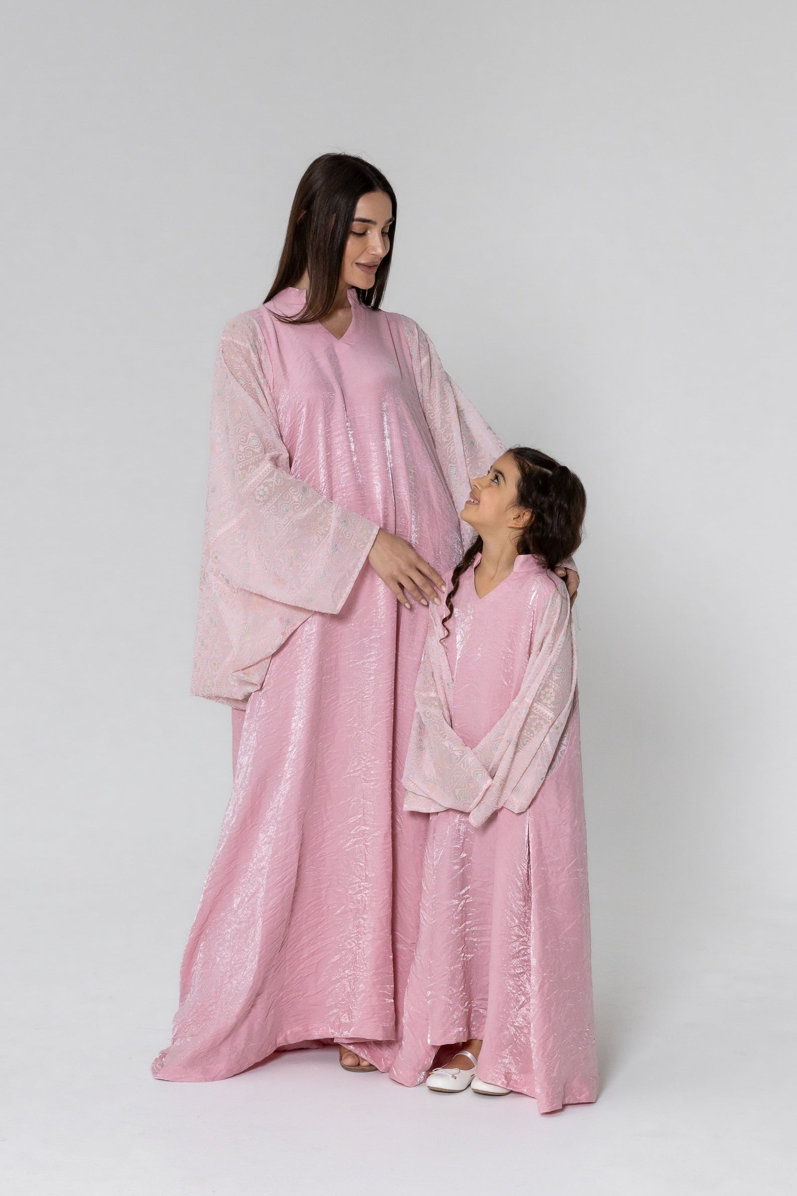 Kids Light Pink Kaftan