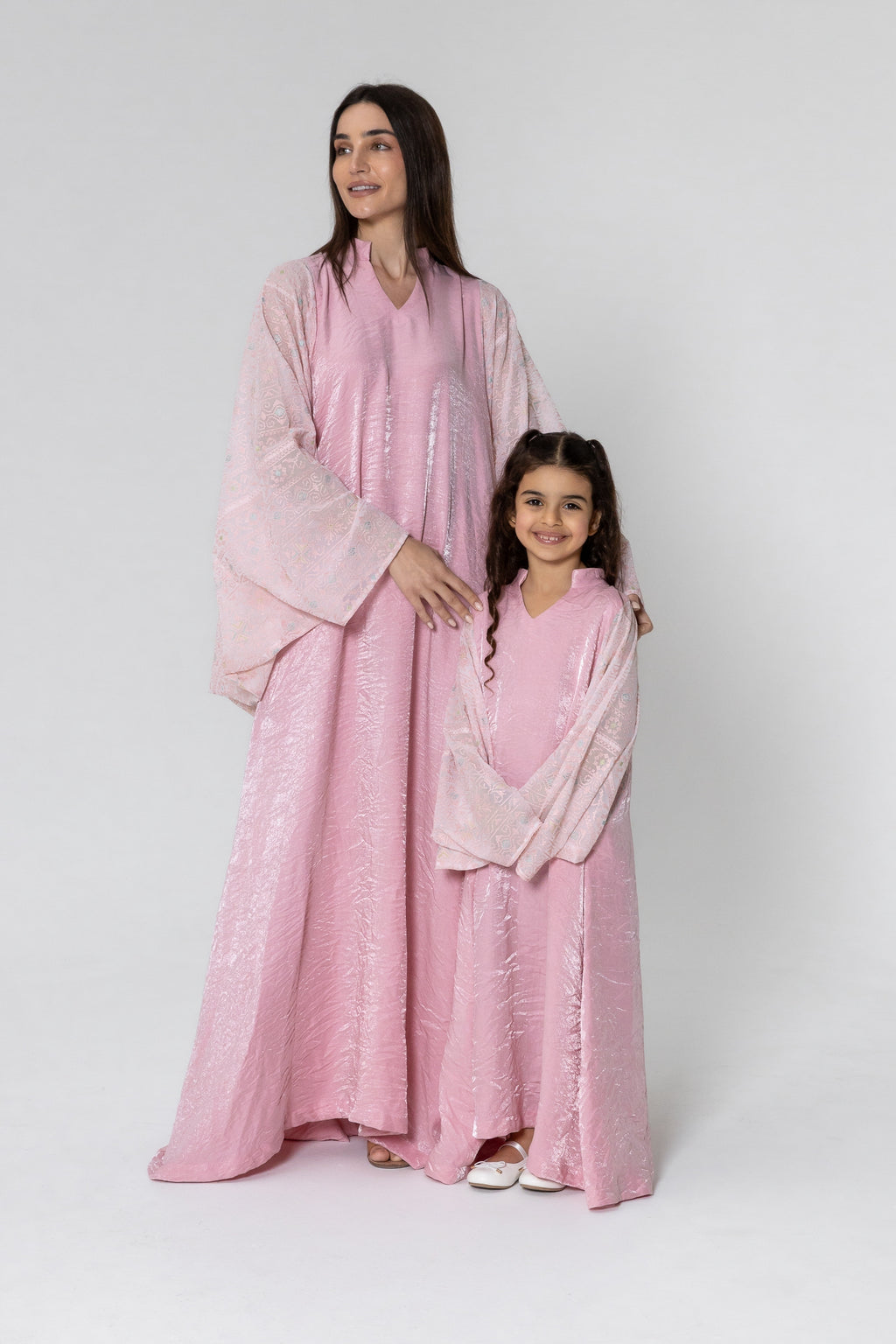 Kids Light Pink Kaftan