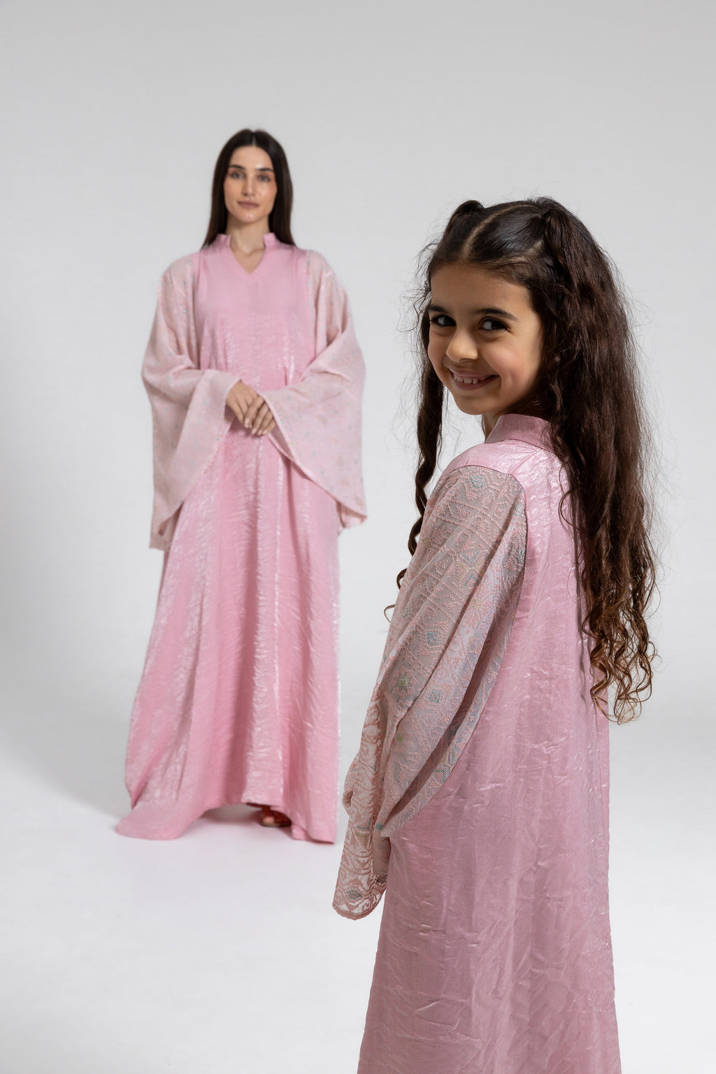 Kids Light Pink Kaftan