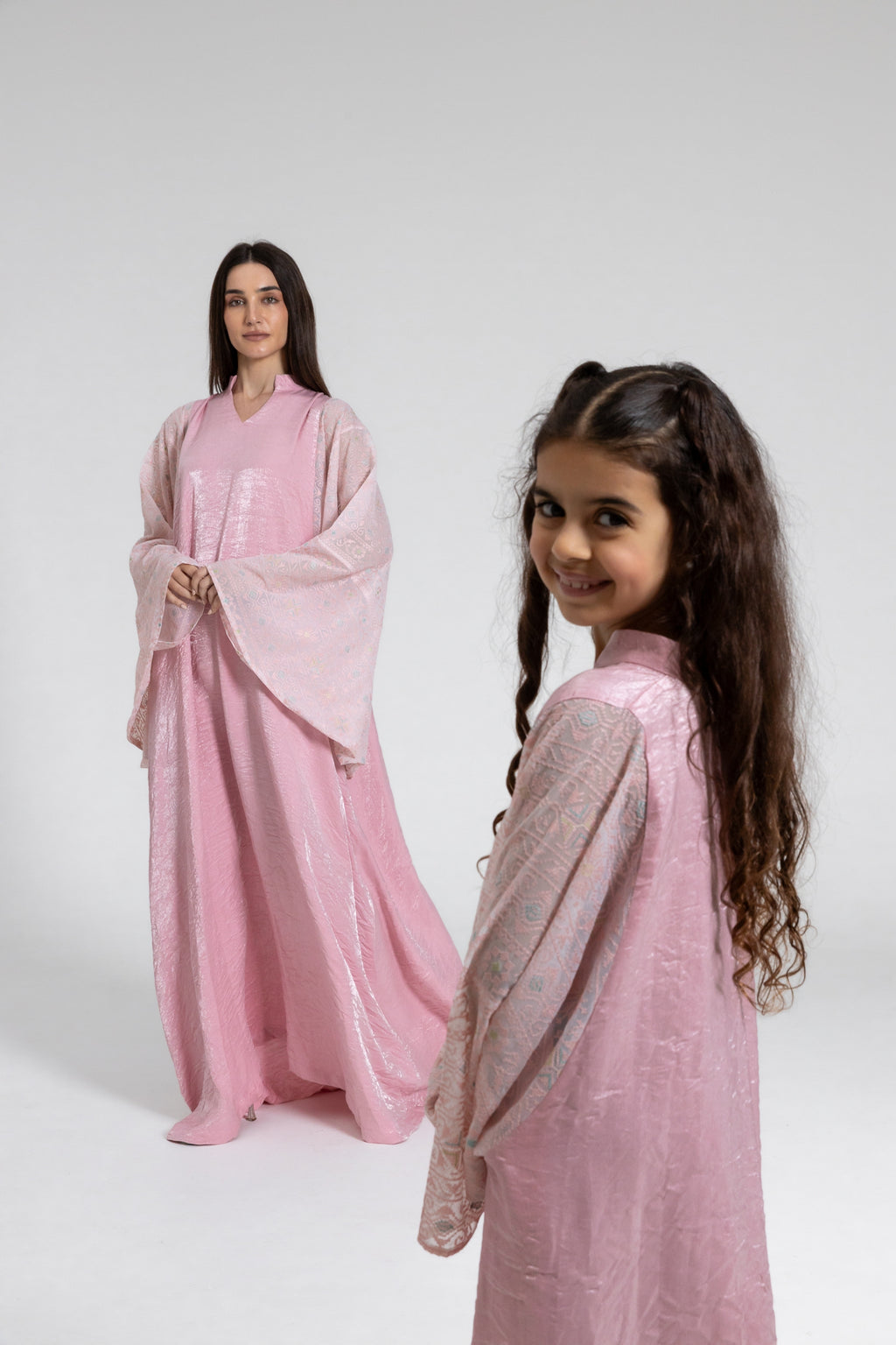 Kids Light Pink Kaftan