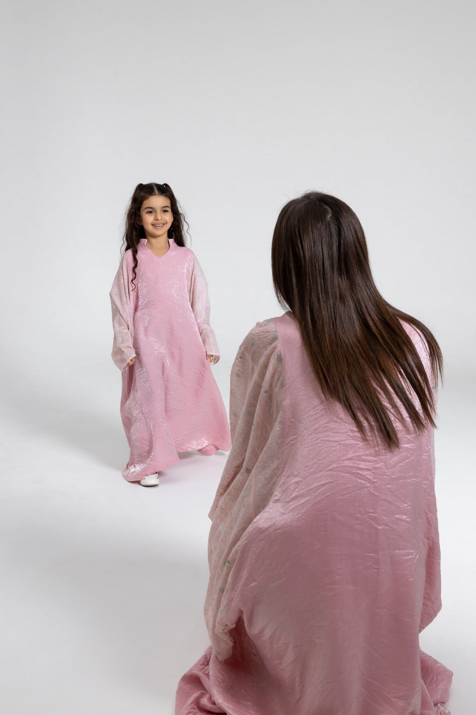 Kids Light Pink Kaftan