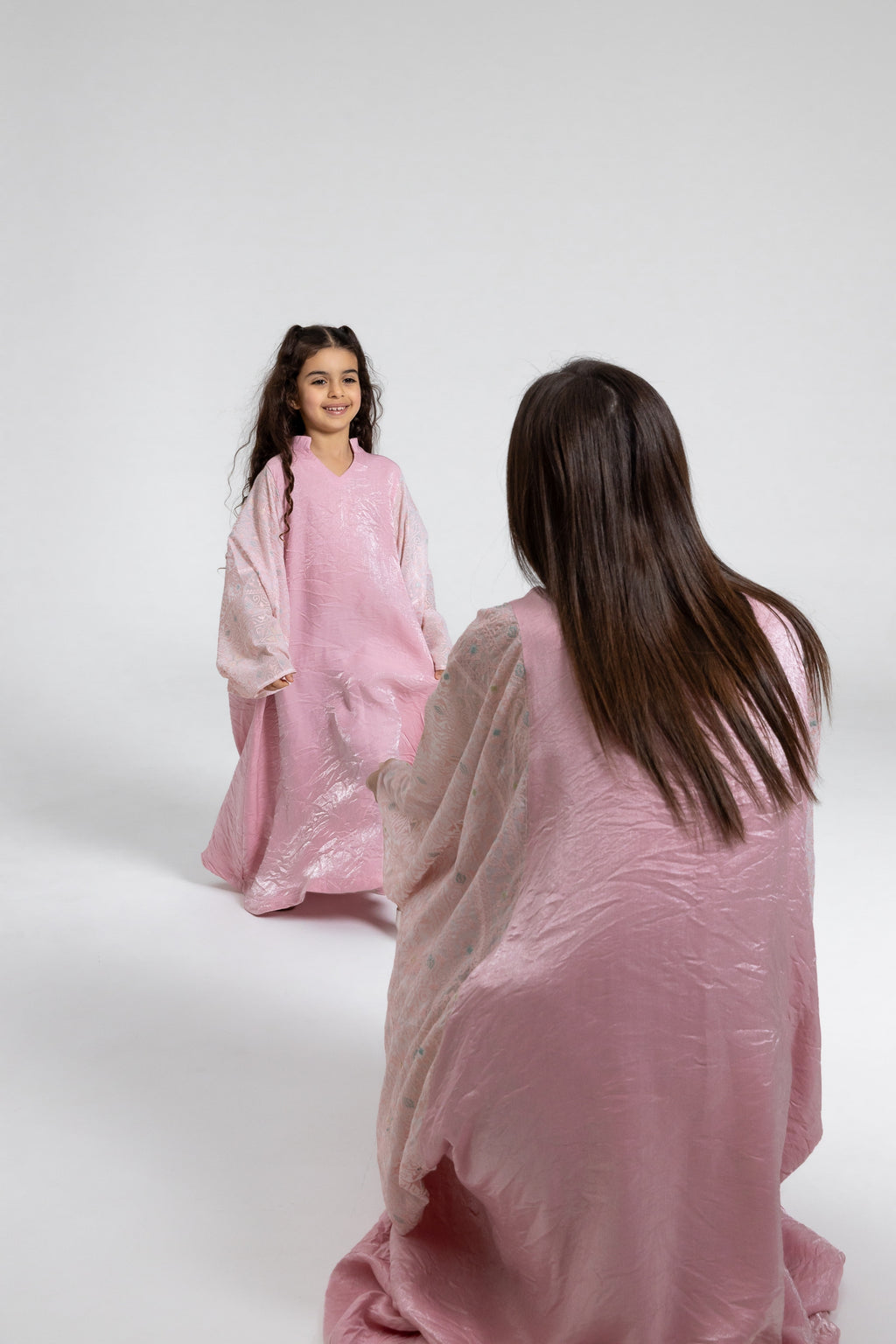 Kids Light Pink Kaftan
