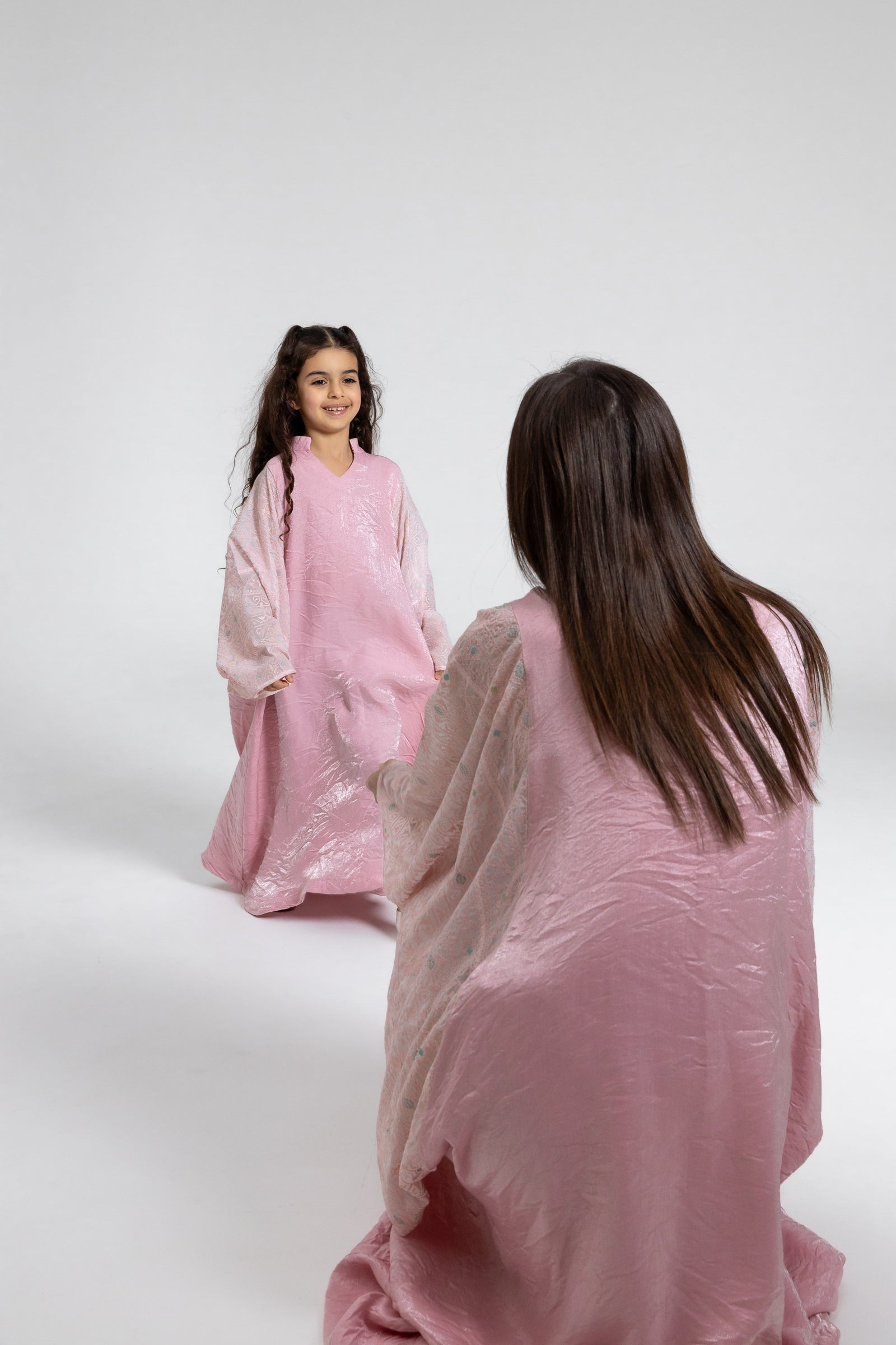 Kids Light Pink Kaftan