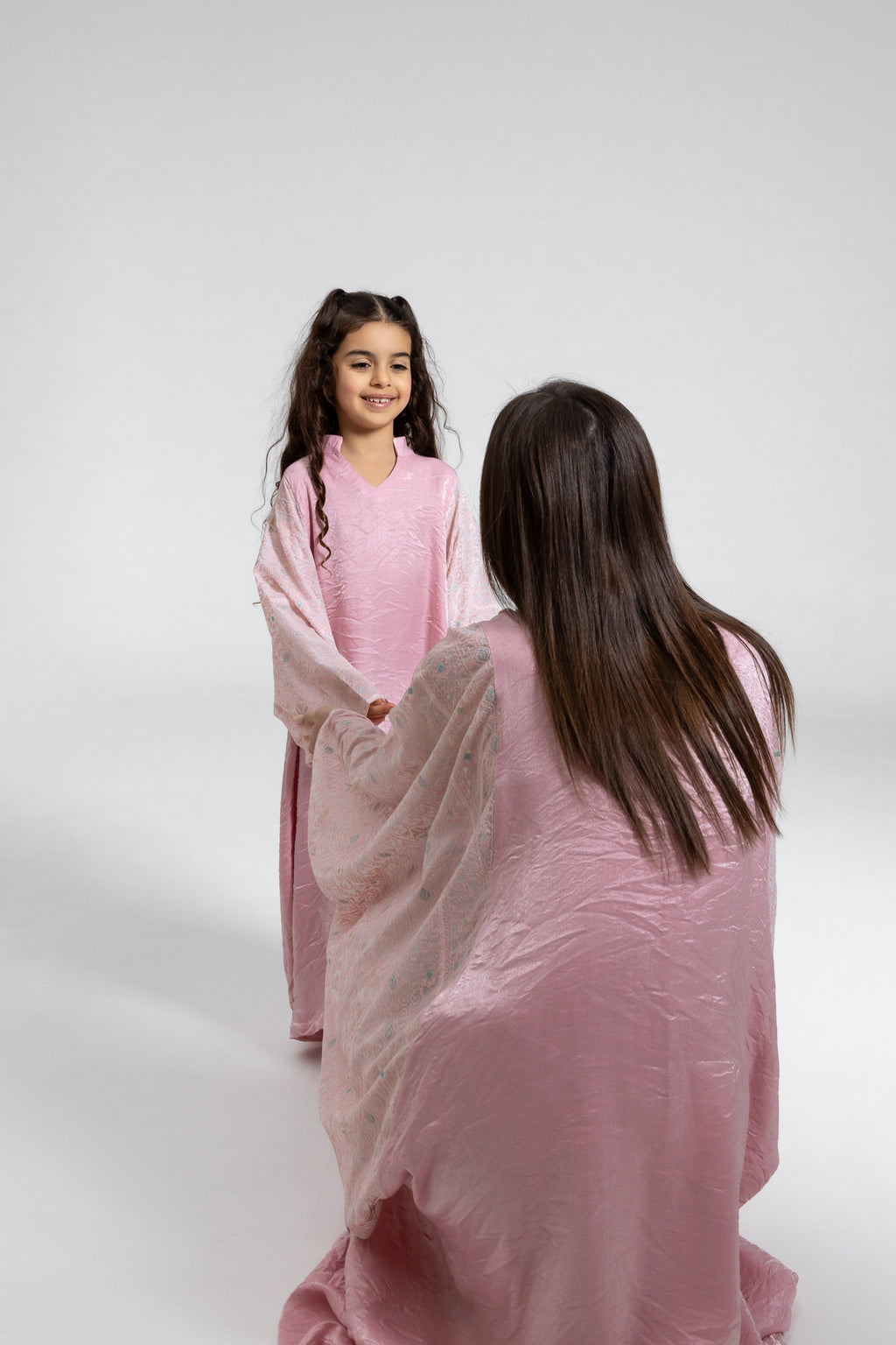 Kids Light Pink Kaftan