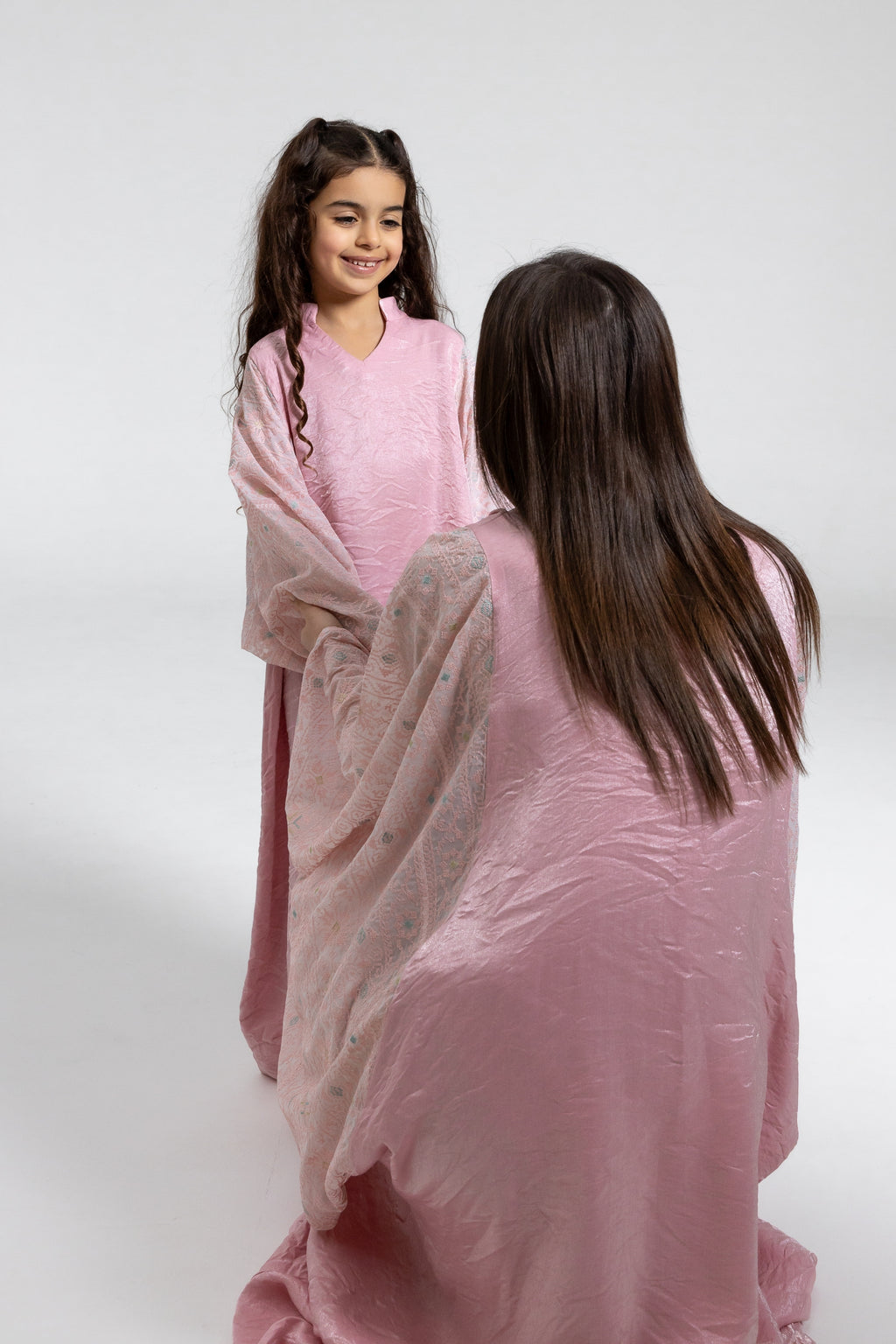Kids Light Pink Kaftan