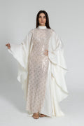 White Embellished Kaftan