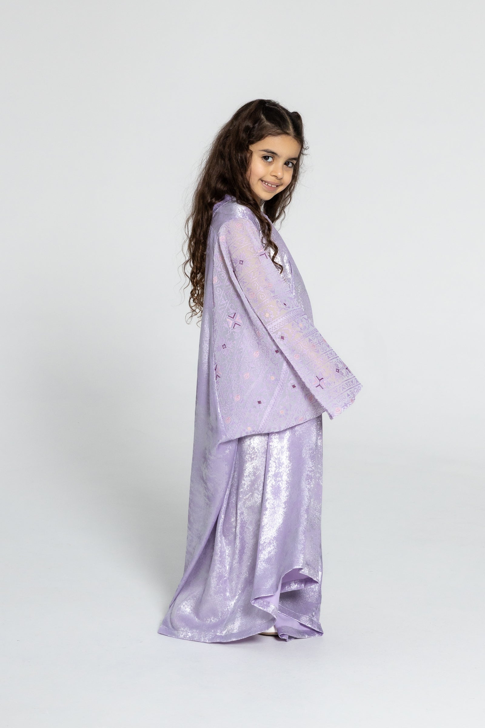 Kids Lilac Kaftan