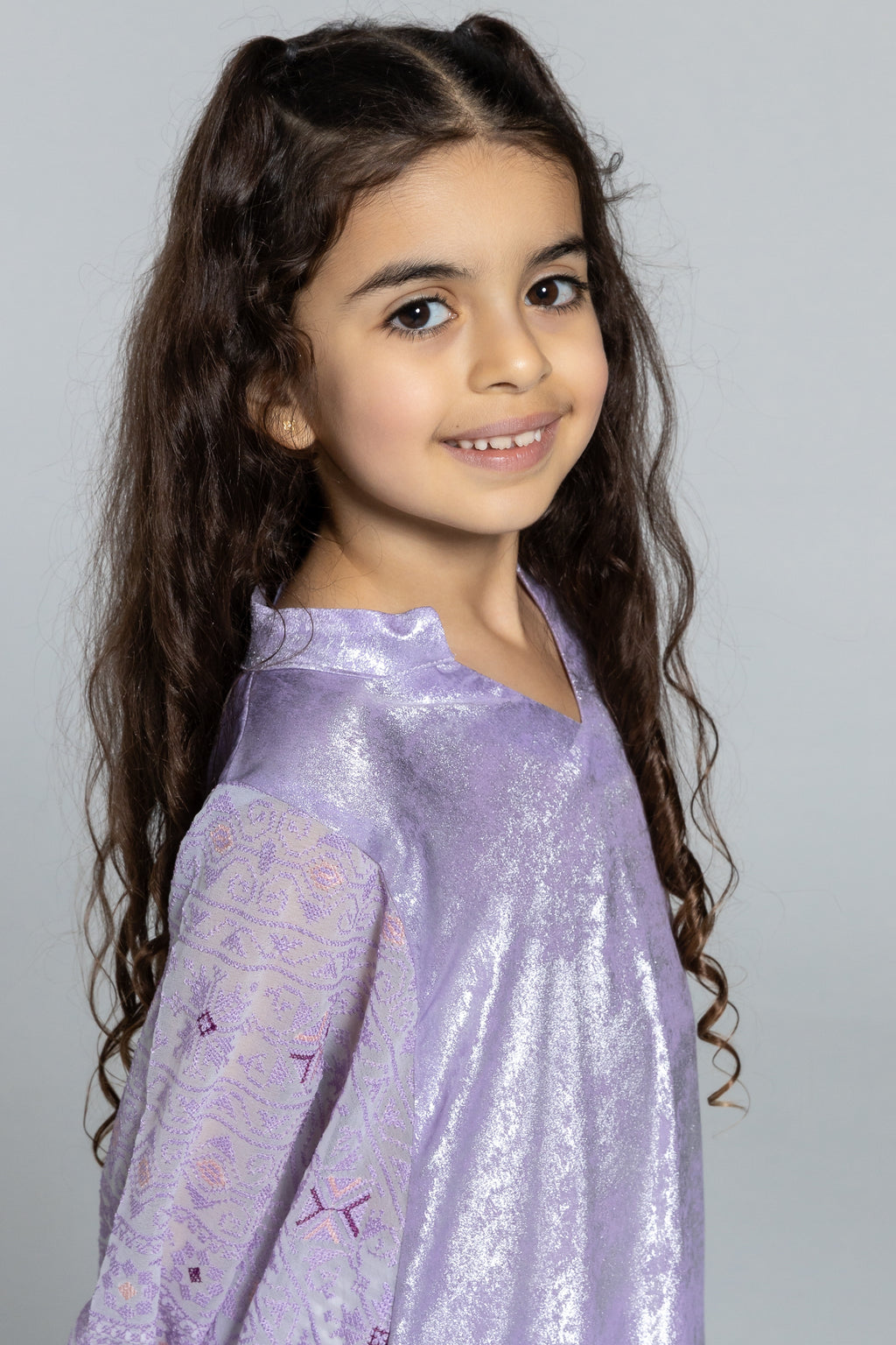 Kids Lilac Kaftan