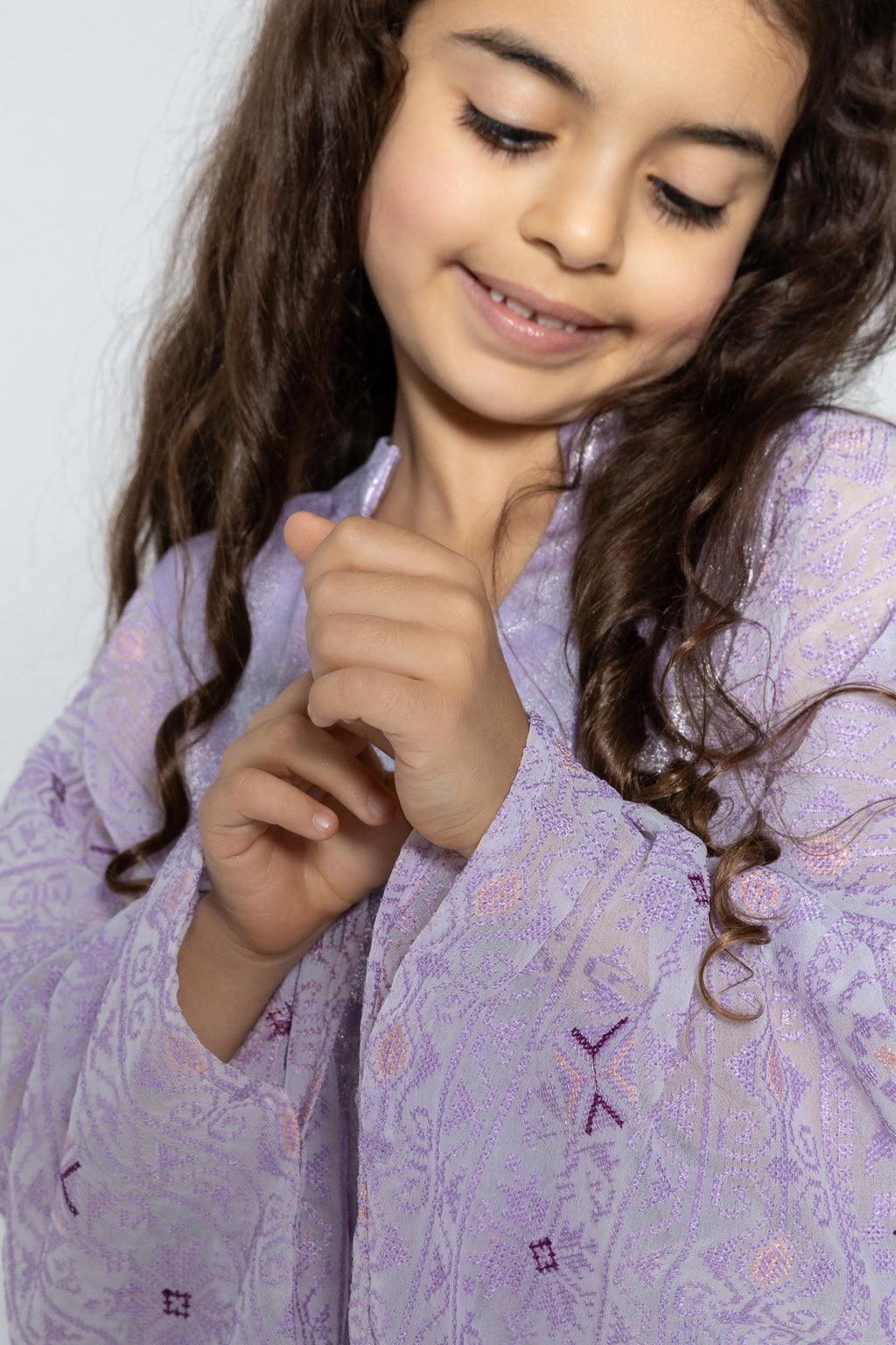 Kids Lilac Kaftan