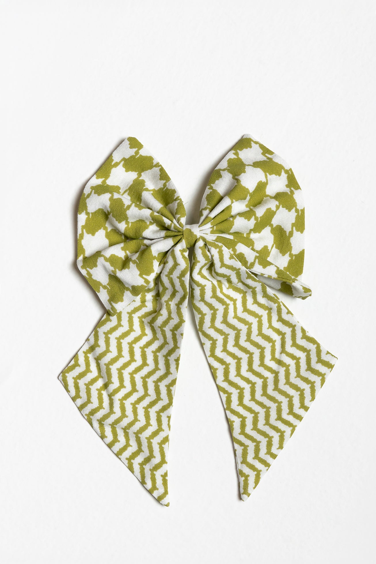 Green Bow Hair Clip