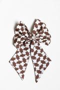 Brown Keffiyeh Print Bow Hair Clip
