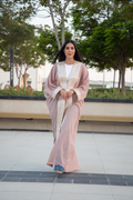 Pink Bisht with Embellished Details